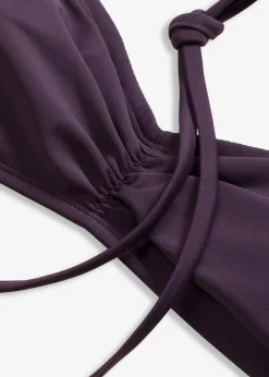 bonprix Nachhaltigere Materialien|Mix & Match^Bandeau-Bikinioberteil mit abnehmbaren Trägern dunkellila
