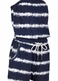 bonprix Strandmode|Jumpsuits^Bandeau-Jumpsuit aus reiner Bio-Baumwolle dunkelblau