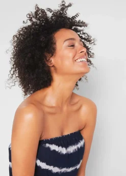 bonprix Strandmode|Jumpsuits^Bandeau-Jumpsuit aus reiner Bio-Baumwolle dunkelblau