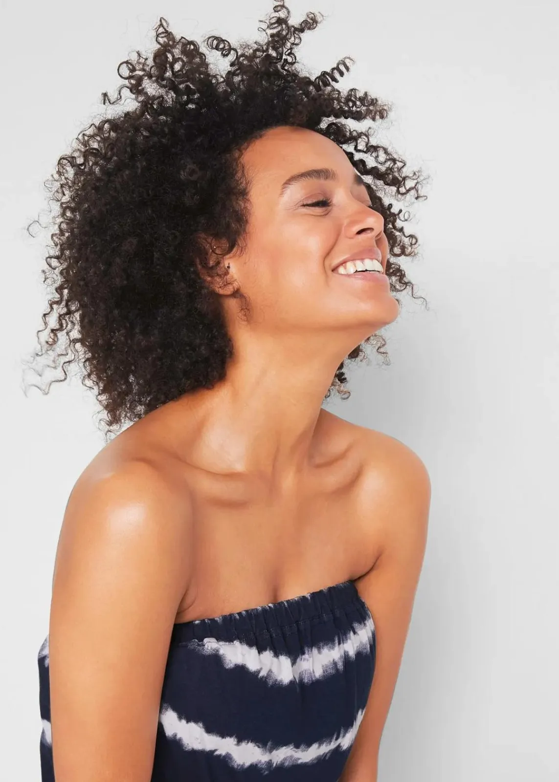 bonprix Strandmode|Jumpsuits^Bandeau-Jumpsuit aus reiner Bio-Baumwolle dunkelblau