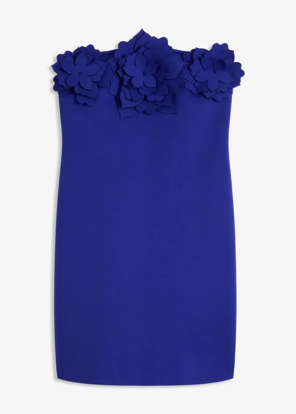 bonprix Festliche Mode|Kleider^Bandeau-Kleid aus fester Scuba-Qualität blau