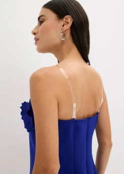 bonprix Festliche Mode|Kleider^Bandeau-Kleid aus fester Scuba-Qualität blau