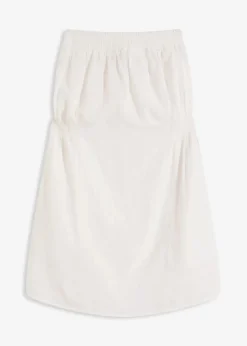 bonprix Strandmode|Bademode·Strandmode^Bandeau-Strandkleid aus luftigem Musselin weiß