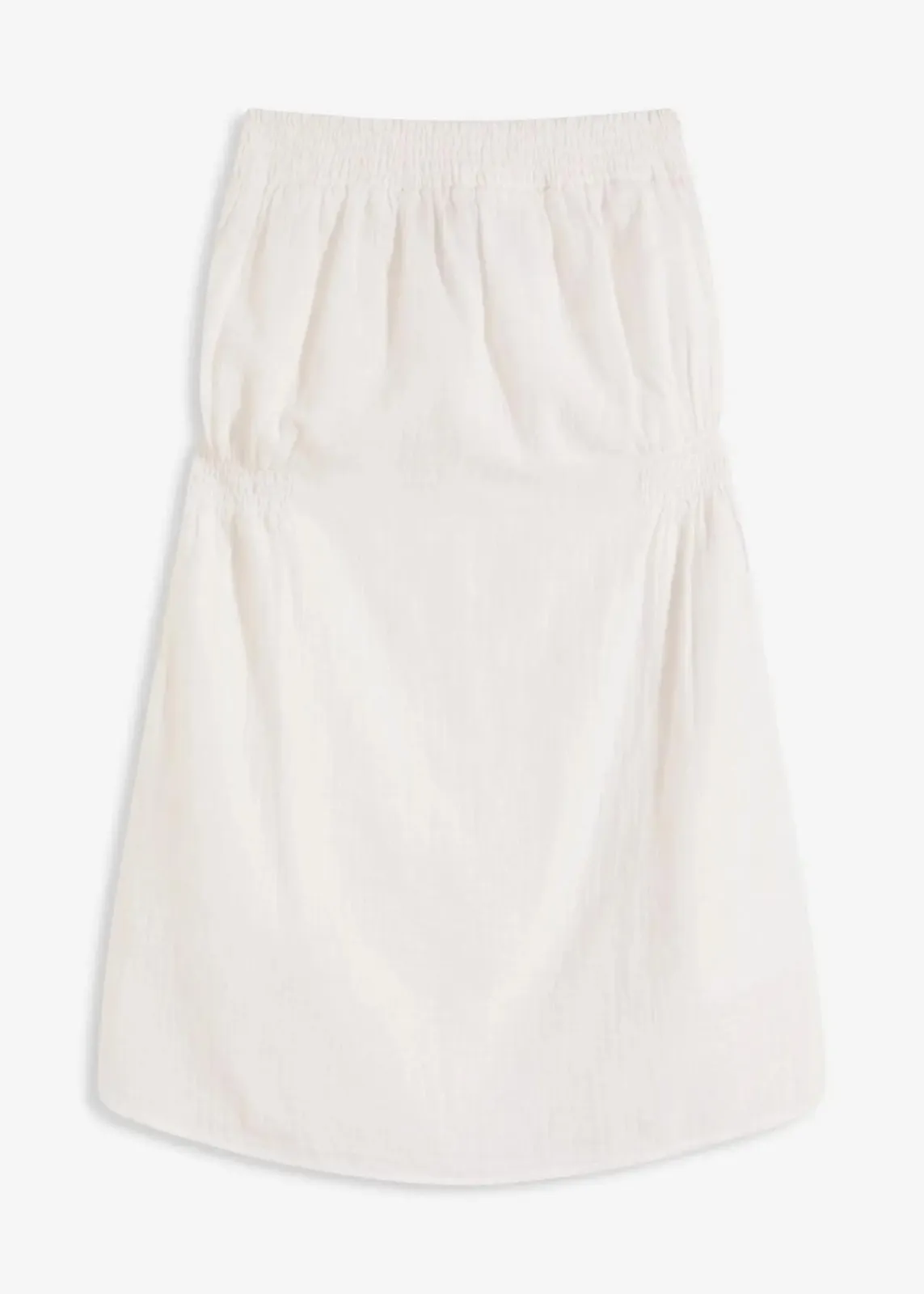 bonprix Strandmode|Bademode·Strandmode^Bandeau-Strandkleid aus luftigem Musselin weiß