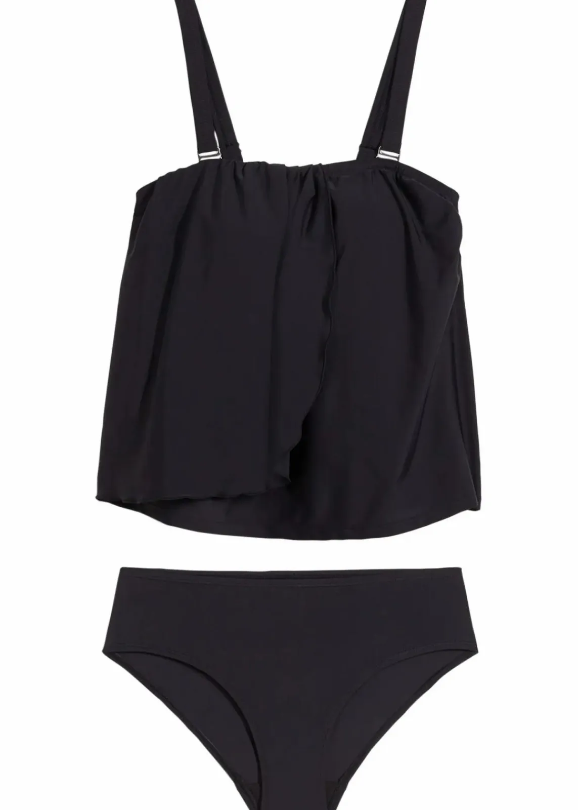 bonprix Nachhaltigere Materialien|Bademode·Tankinis^Bandeau-Tankini (2-tlg.Set) schwarz