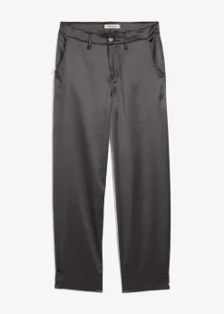 bonprix Bekleidung·Kleider|Hosen^Barrel-Hose aus fließendem Satin anthrazit