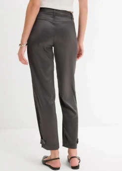 bonprix Bekleidung·Kleider|Hosen^Barrel-Hose aus fließendem Satin anthrazit