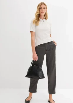 bonprix Bekleidung·Kleider|Hosen^Barrel-Hose aus fließendem Satin anthrazit
