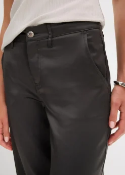 bonprix Bekleidung·Kleider|Hosen^Barrel-Hose aus fließendem Satin anthrazit
