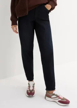 bonprix Bekleidung·Shirts & Tops|Jeans^Barrel-Jeans High Waist, Bequembund dunkelblau denim