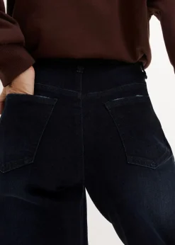 bonprix Bekleidung·Shirts & Tops|Jeans^Barrel-Jeans High Waist, Bequembund dunkelblau denim