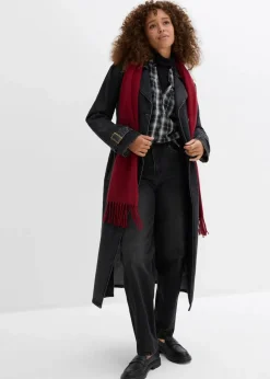 bonprix Bekleidung·Shirts & Tops|Jeans^Barrel-Jeans, High Waist, Bio-Baumwolle schwarz denim used