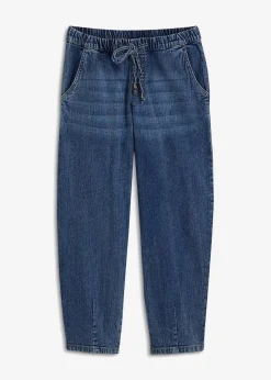 bonprix Jeans|Bekleidung·Shirts & Tops^Barrel-Jeans, Mid Waist, Bequembund blau denim