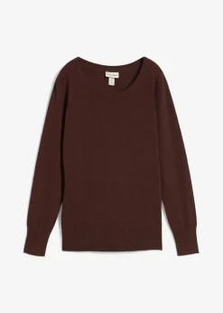 bonprix Bekleidung·Röcke|Bekleidung·Jeans^Basic Pullover mit recycelter Baumwolle lehmbraun