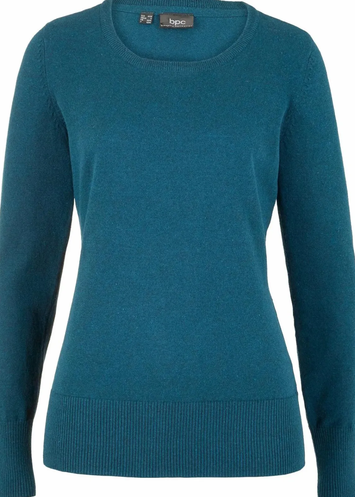 bonprix Strickmode|Pullover & Strickjacken^Basic Pullover mit recycelter Baumwolle dunkelgrün