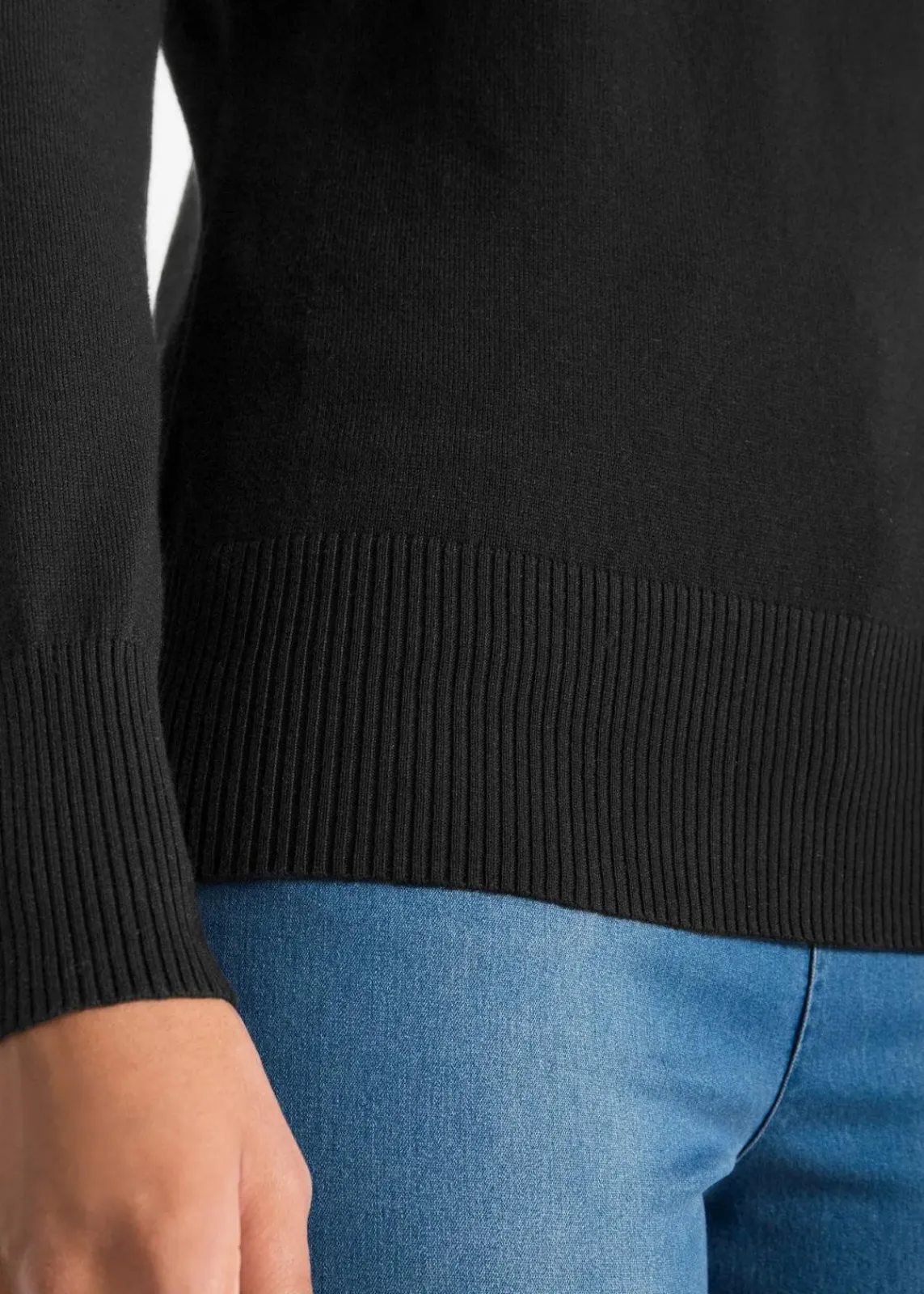 bonprix Bekleidung·Umstandsmode|Strickmode^Basic Rollkragenpullover schwarz