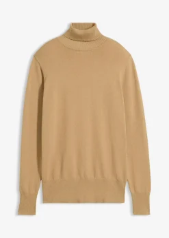 bonprix Bekleidung·Umstandsmode|Strickmode^Basic Rollkragenpullover hellkhaki
