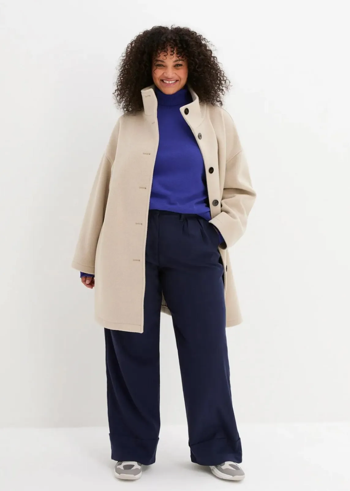 bonprix Pullover & Strickjacken|Basics^Basic Rollkragenpullover saphirblau
