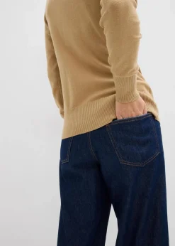 bonprix Pullover & Strickjacken|Basics^Basic Rollkragenpullover saphirblau