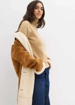 bonprix Pullover & Strickjacken|Basics^Basic Rollkragenpullover saphirblau