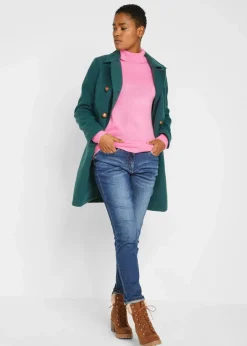 bonprix Strickmode|Pullover & Strickjacken^Basic Rollkragenpullover rosa