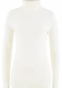 bonprix Strickmode|Pullover & Strickjacken^Basic Rollkragenpullover wollweiß