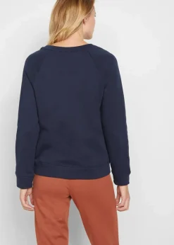 bonprix Sweat|Basics^Basic Sweatshirt dunkelblau