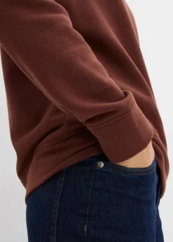 bonprix Sweat|Basics^Basic Sweatshirt kaffeebraun