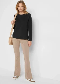 bonprix Sweat|Basics^Basic Sweatshirt schwarz