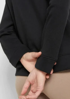 bonprix Sweat|Basics^Basic Sweatshirt schwarz