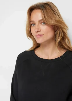 bonprix Sweat|Basics^Basic Sweatshirt schwarz