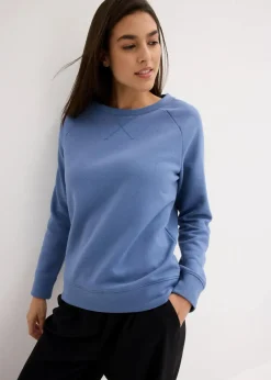 bonprix Sweat|Basics^Basic Sweatshirt jeansblau