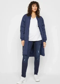 bonprix Bekleidung·Blazer|Nachhaltigere Materialien^Basic Umstandsshirts aus Bio-Baumwolle, (2er-Pack)​ schwarz+weiß