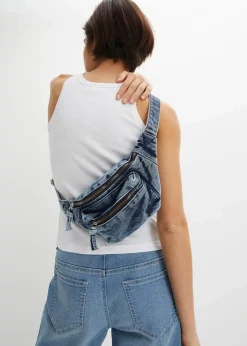 bonprix Taschen^Bauchtasche aus Denim blau denim
