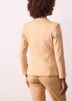 bonprix Bekleidung·Basics|Blazer^Baumwoll Jersey-Blazer cappuccino