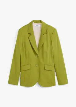 bonprix Blazer|Bekleidung·Basics^Baumwoll Jersey-Blazer moos