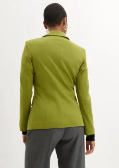 bonprix Blazer|Bekleidung·Basics^Baumwoll Jersey-Blazer moos