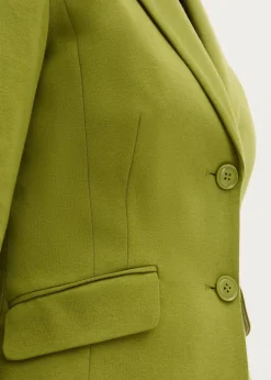 bonprix Blazer|Bekleidung·Basics^Baumwoll Jersey-Blazer moos