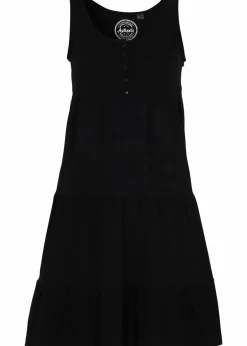 bonprix Kleider|Bekleidung·Pullover & Strickjacken^Baumwoll Jerseykleid, kurz schwarz