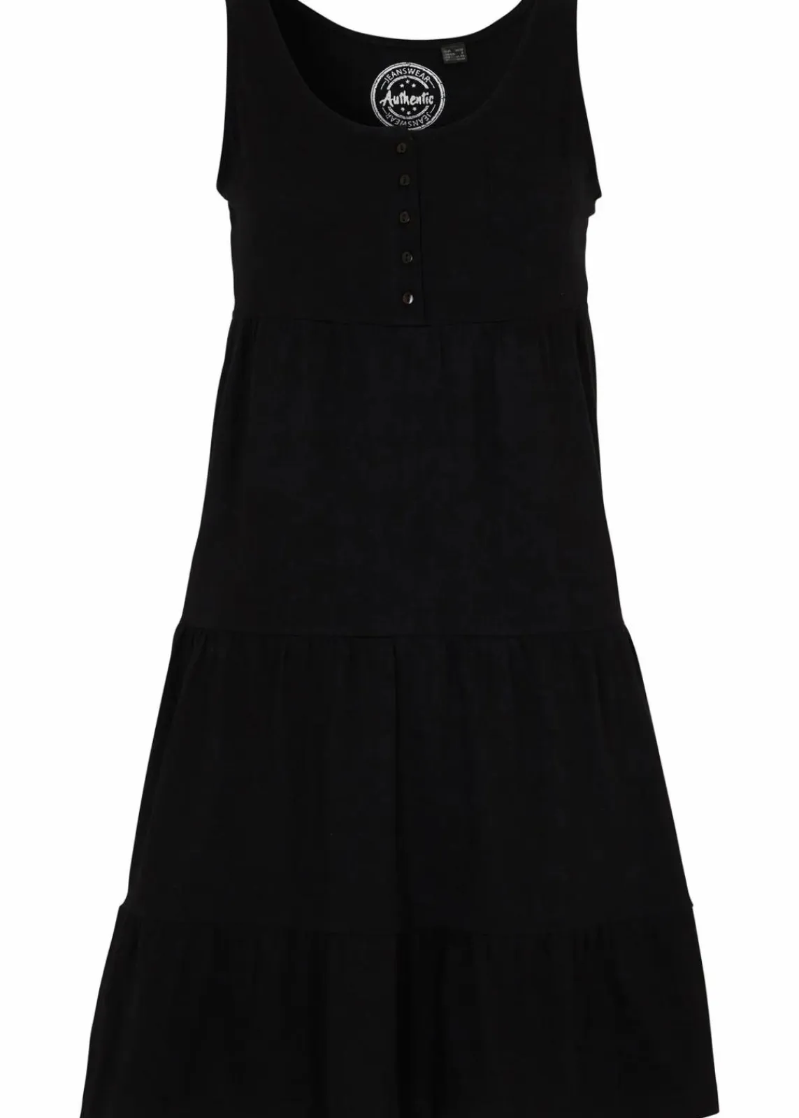 bonprix Kleider|Bekleidung·Pullover & Strickjacken^Baumwoll Jerseykleid, kurz schwarz