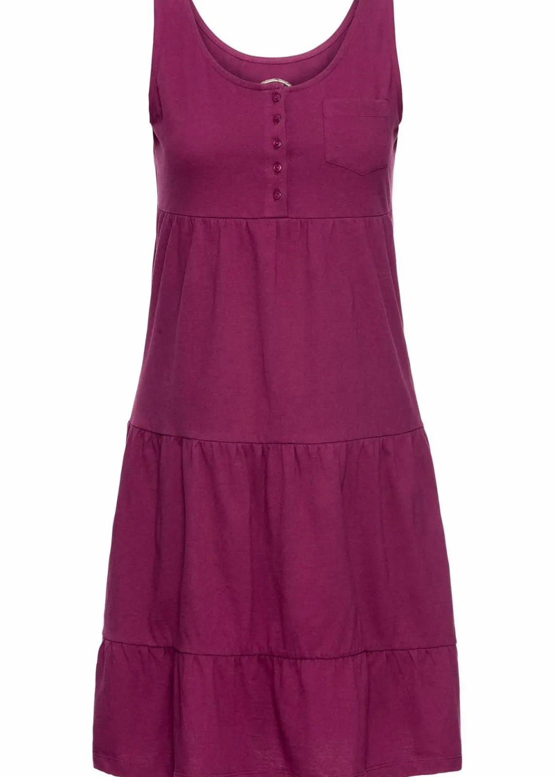 bonprix Kleider|Bekleidung·Pullover & Strickjacken^Baumwoll Jerseykleid, kurz beere