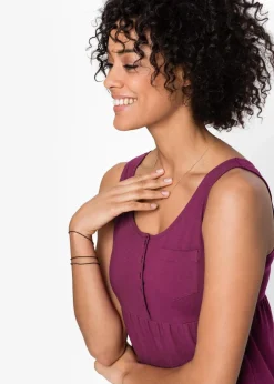 bonprix Kleider|Bekleidung·Pullover & Strickjacken^Baumwoll Jerseykleid, kurz beere
