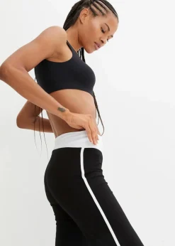 bonprix Bekleidung·Sweat|Bekleidung·Kleider^Baumwoll Sporthose mit Stretch schwarz