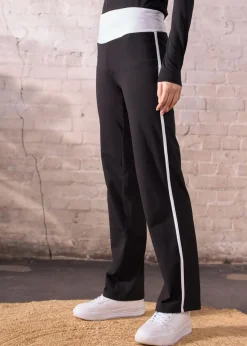 bonprix Bekleidung·Sweat|Bekleidung·Kleider^Baumwoll Sporthose mit Stretch schwarz