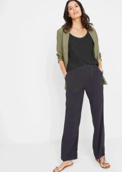 bonprix Shirts & Tops^Baumwoll Top mit Knotendetails schwarz