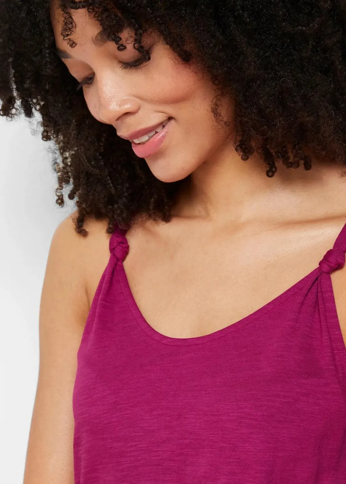 bonprix Shirts & Tops^Baumwoll Top mit Knotendetails violettorchidee
