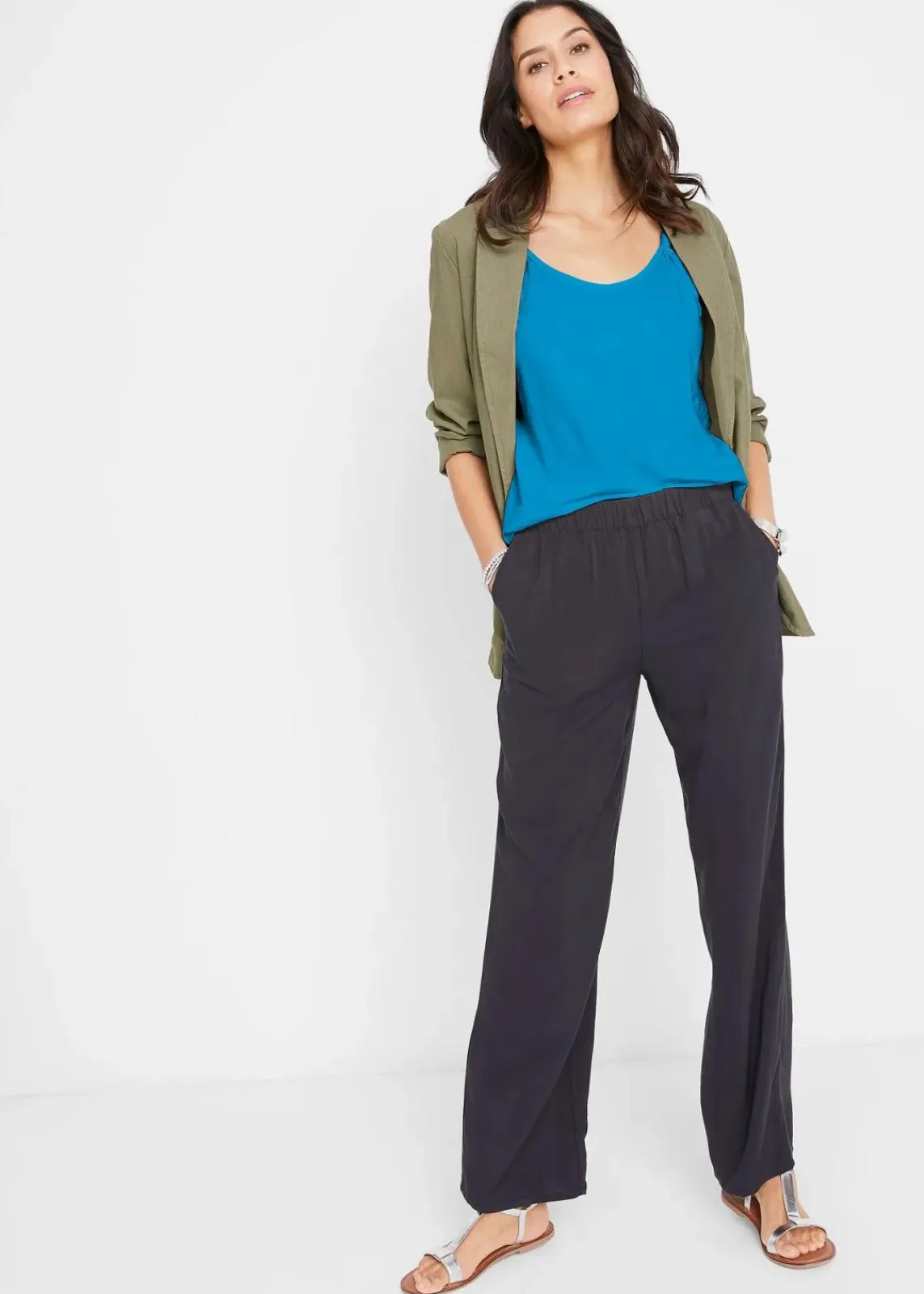 bonprix Shirts & Tops^Baumwoll Top mit Knotendetails meeresblau