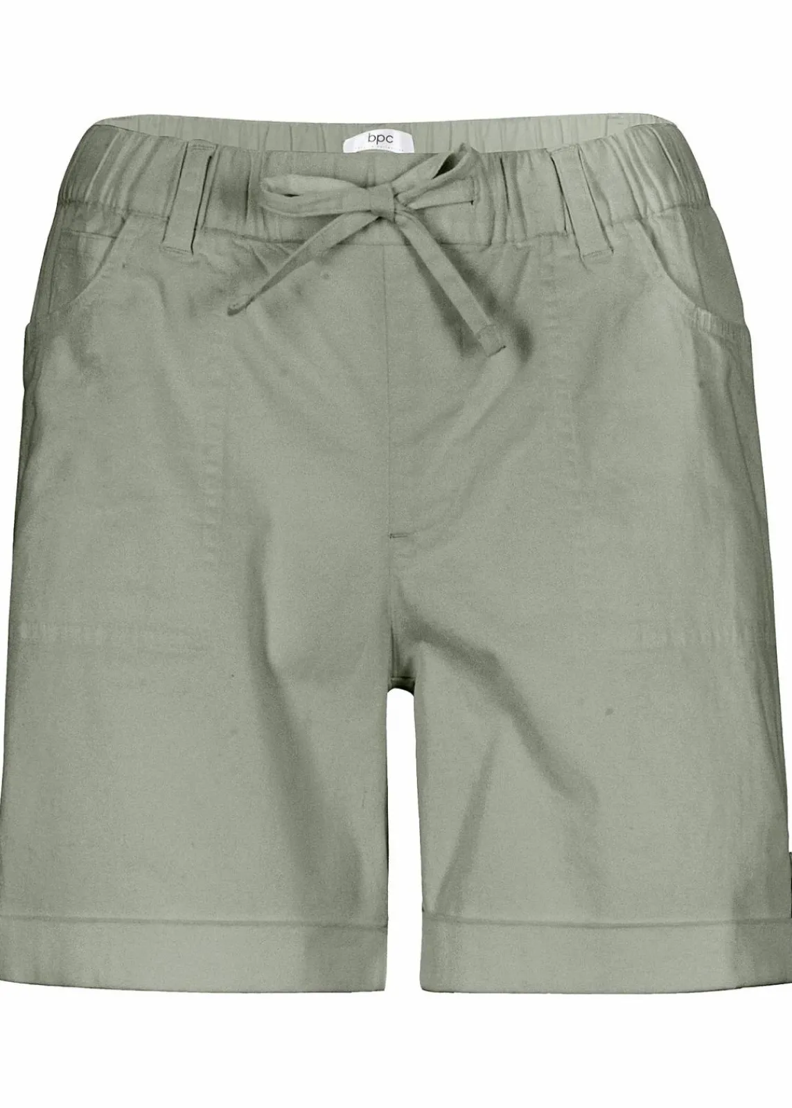 bonprix Bekleidung·Outdoorbekleidung|Bekleidung·Kleider^Baumwoll-Bermuda mit Gummibund seegras
