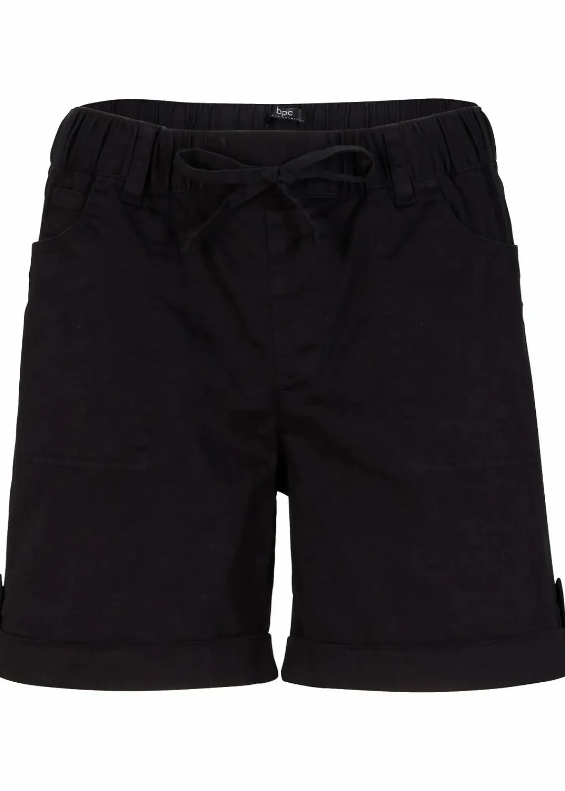 bonprix Hosen|Shorts^Baumwoll-Bermuda mit Gummibund schwarz