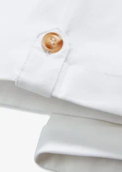 bonprix Hosen|Shorts^Baumwoll-Bermuda mit Gummibund weiß
